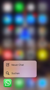 iPhone 6S und 6S Plus: WhatsApp mit 3D Touch
