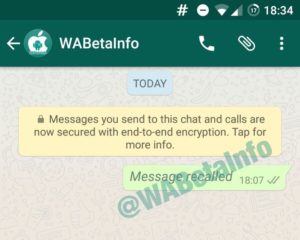 WhatsApp Nachricht zurückholen