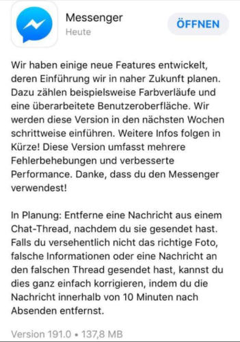 Facebook-Nachrichten löschen -Facebook Nachrichten - Nachrichten löschen. Foto: Screenshot
