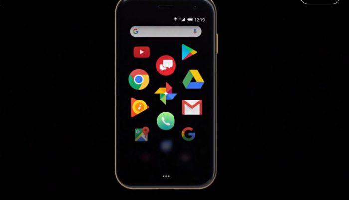 Das neue Palm-Smartphone unterstützt Android 8.1. (Bild: Screenshot/Palm)