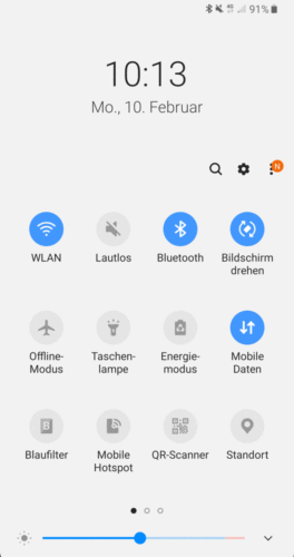 Das Bild zeigt einen Screenshot der aktivierten Bluetooth-Funktion an einem Android-9-Smartphone, über die der Bluetooth Hack ermöglicht wird. Bild: Screenshot PC-SPEZIALIST