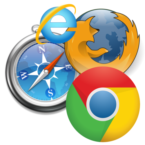 Chromium-Browser: Icons der Browser Chrome, Firefox, Safari und Internet Explorer. Bild: Pixabay