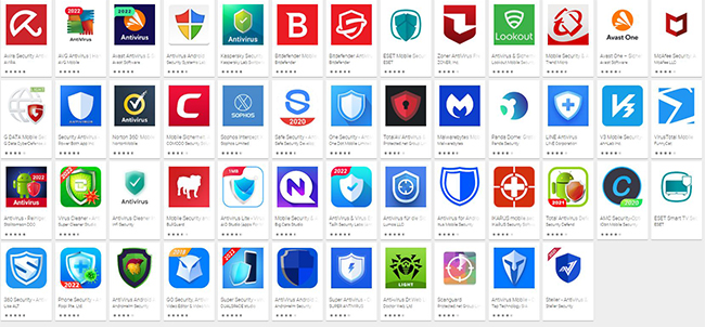 Screenshot des Google Play Store-Antiviren-App-Angebots. Bild: Screenshot Google Play Store