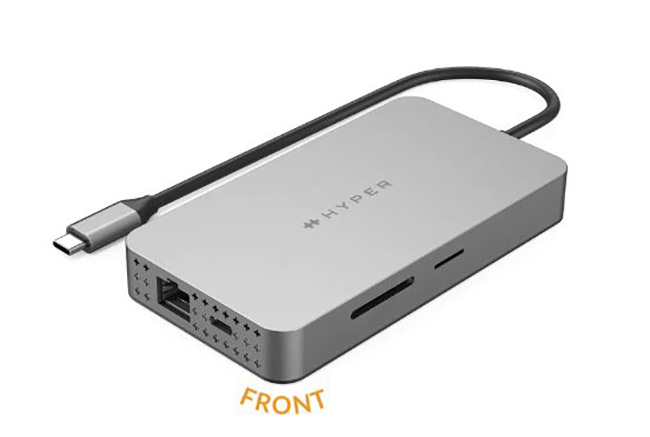 USB-C-Hub: HyperDrive Dual 4K HDMI 10-in-1 ist gleichzeitig eine DockingStation. Bild: © Targus 