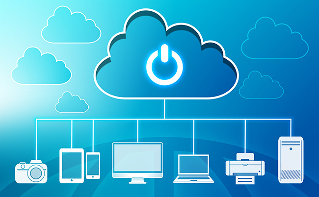 Multi-Cloud: Symbol für Cloud Computing und mehrere Geräte. Bild: ©chaiyapruek/stock.adobe.com