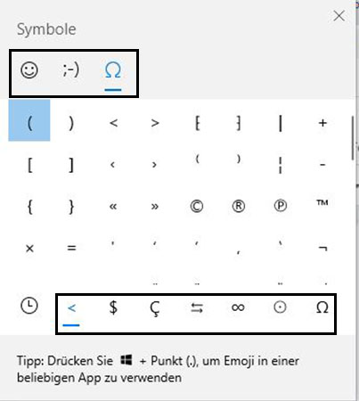 Tastatur-Sonderzeichen: Screenshot der Windows-zeichentabelle. Bild: PC-SPEZIALIST
